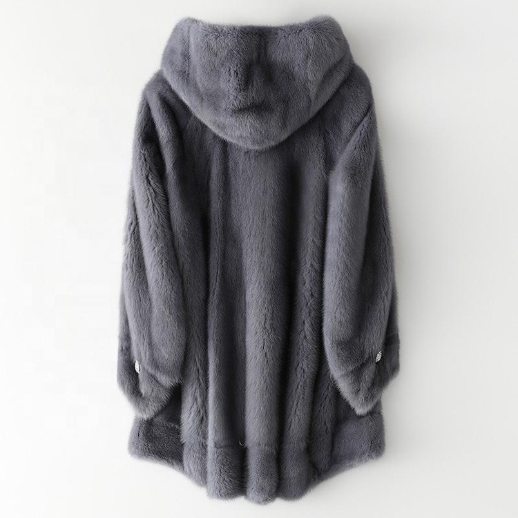 Gray mink fur 2022 women winter jackets winter coats for women 2022