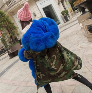 Star selling Women Winter Coat Luxurious Fur Hood Real Fox Fur Jacket/ whole sale Parka