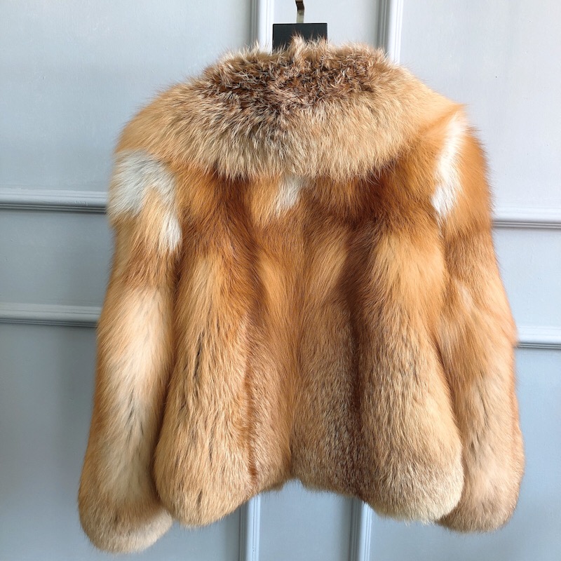 Top Sale Fashion Warm Winter Jacket for Women Thicken Soft High Quality Genuine Real Fur Coat fox fu