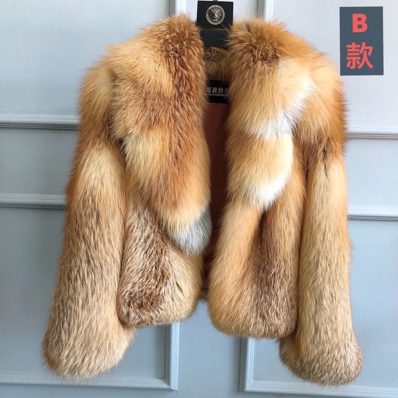 Top Sale Fashion Warm Winter Jacket for Women Thicken Soft High Quality Genuine Real Fur Coat fox fu