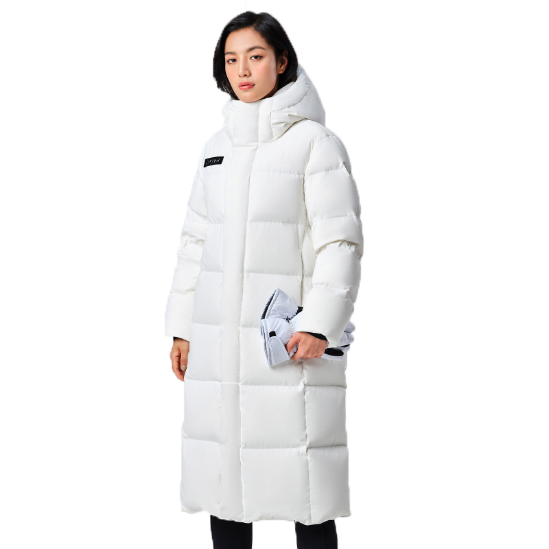 Custom Korean Style Fashion Ladies Women Winter Warm Windbreaker Coats outdoor bubble puffer Long Go