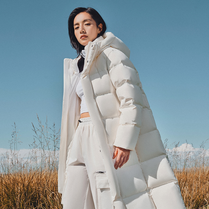 Hot Sales Fashion casual Autumn and Winter Women parka women 650 fill thick long puffer down jacket