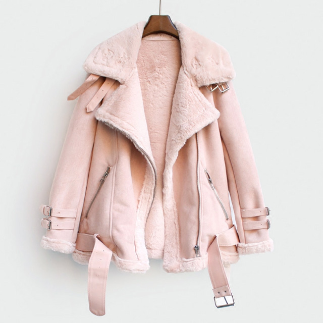 Luxury Natural Merino Sheepskin Leather Fur Shearling Coat Genuine Fur Jacket Women's Clothing
