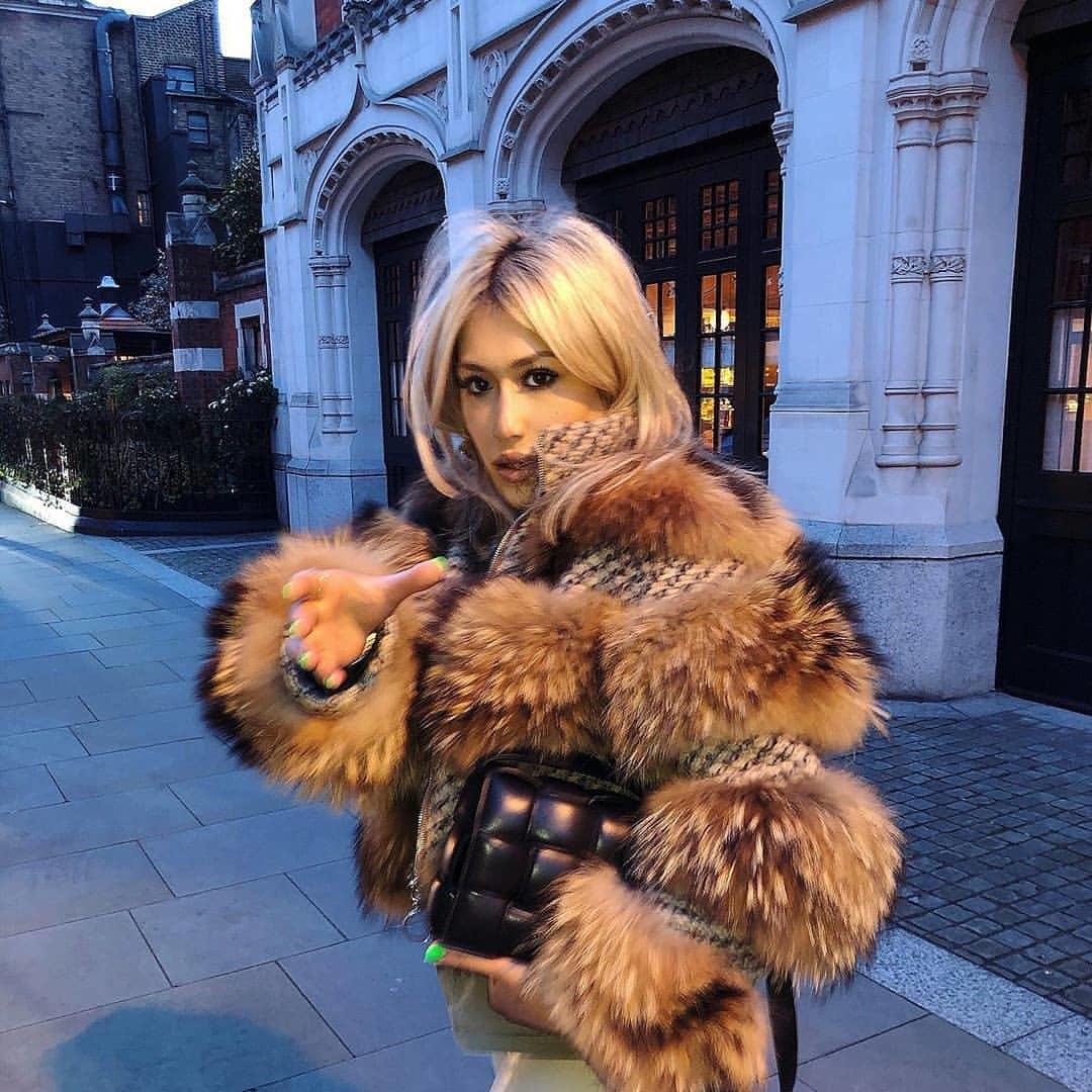 Fashion  faux fur top cropped bubble women coat plus size jackets women's coats motorcycle women jac