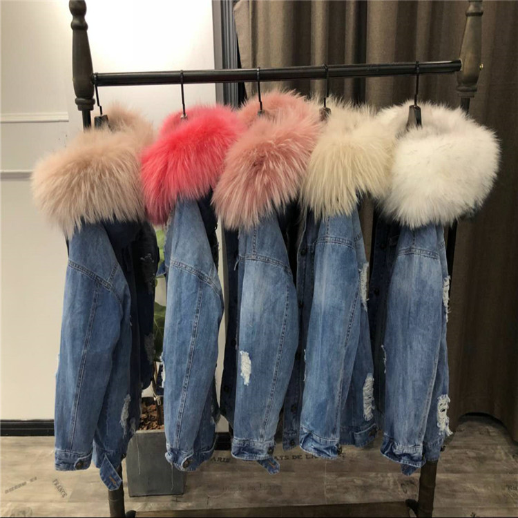 2021 winter new real fur coat jacket women hooded warm fox fur liner coat  parkas fox fur coat