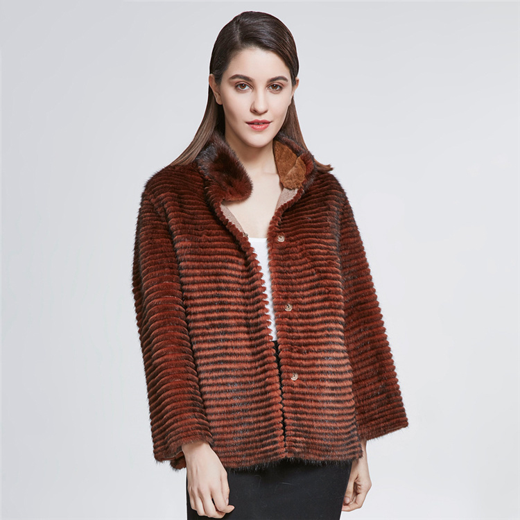 Wholesale Fur Coat Custom Quality Design Fashionable Noble Real Mink Fur Coats For Women Winter