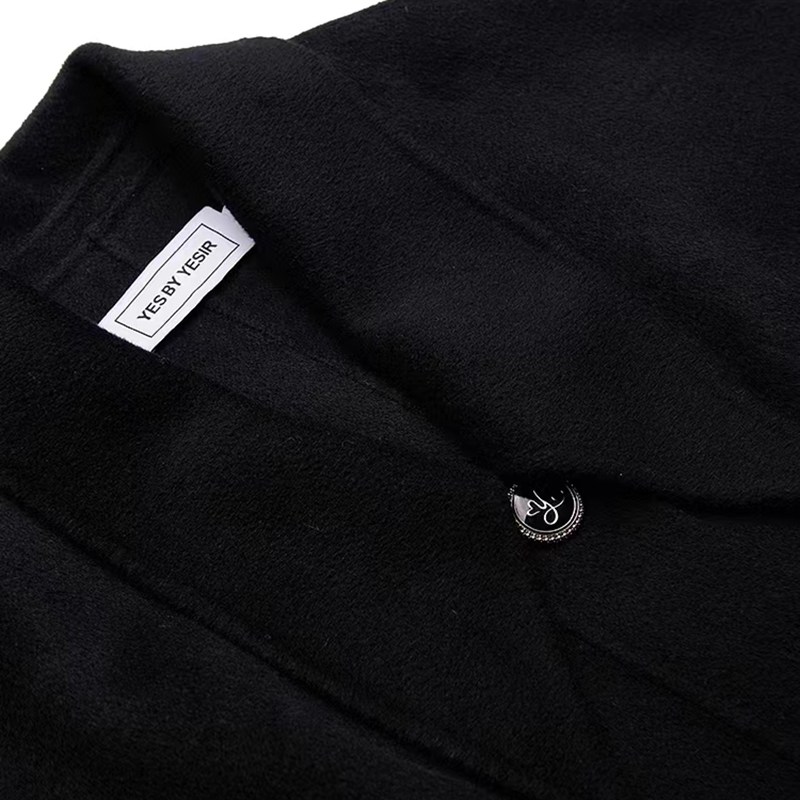 Cashmere coat 2021 autumn and winter new double-faced woolen coat in the long single-breasted high-e