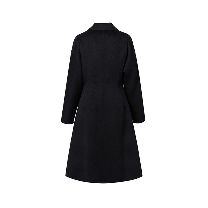 Cashmere coat 2021 autumn and winter new double-faced woolen coat in the long single-breasted high-e