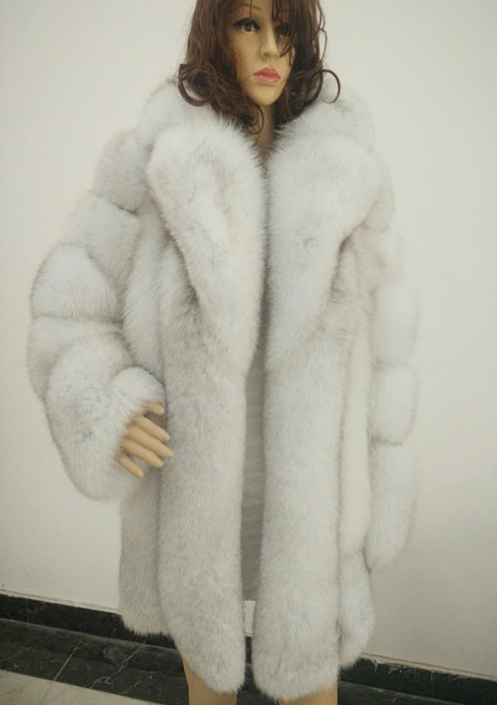 Real Fox Fur Jacket Winer Autumn Warm Outwear Beautiful Coat Lady Fashion Women Fox Fur Coat