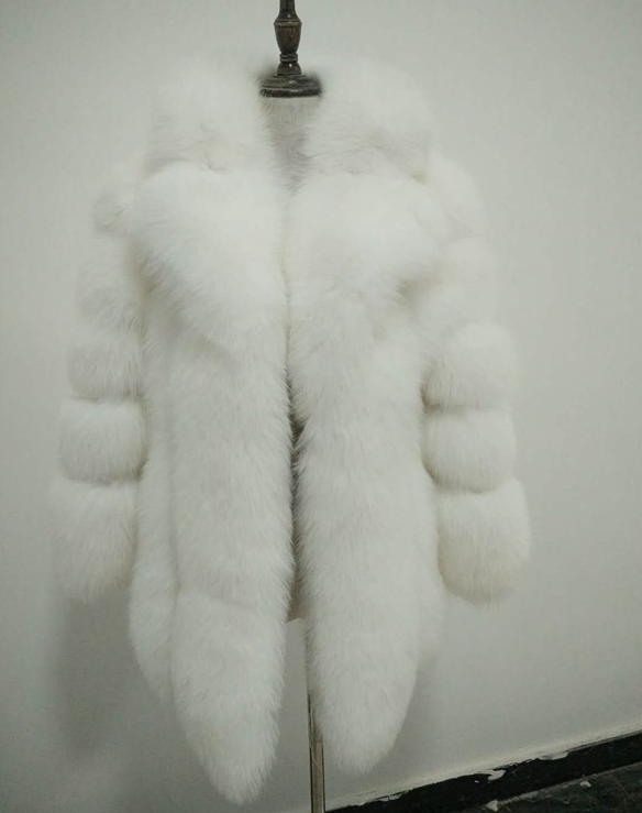 Real Fox Fur Jacket Winer Autumn Warm Outwear Beautiful Coat Lady Fashion Women Fox Fur Coat