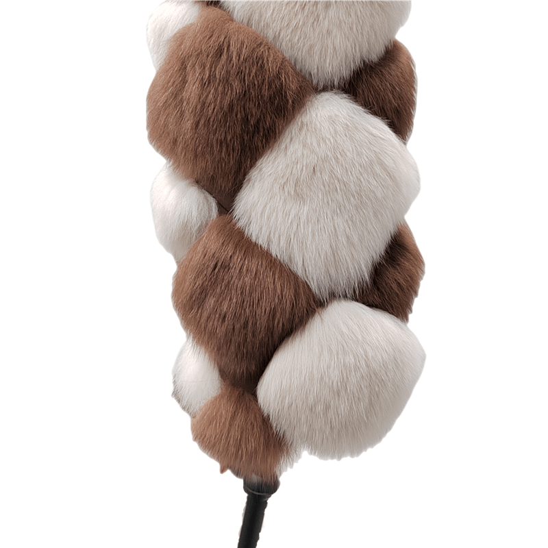 Popular Grid Fox Fur Coat Raccoon Fur Coat 100% Real Fox Fur Jackets For Ladies
