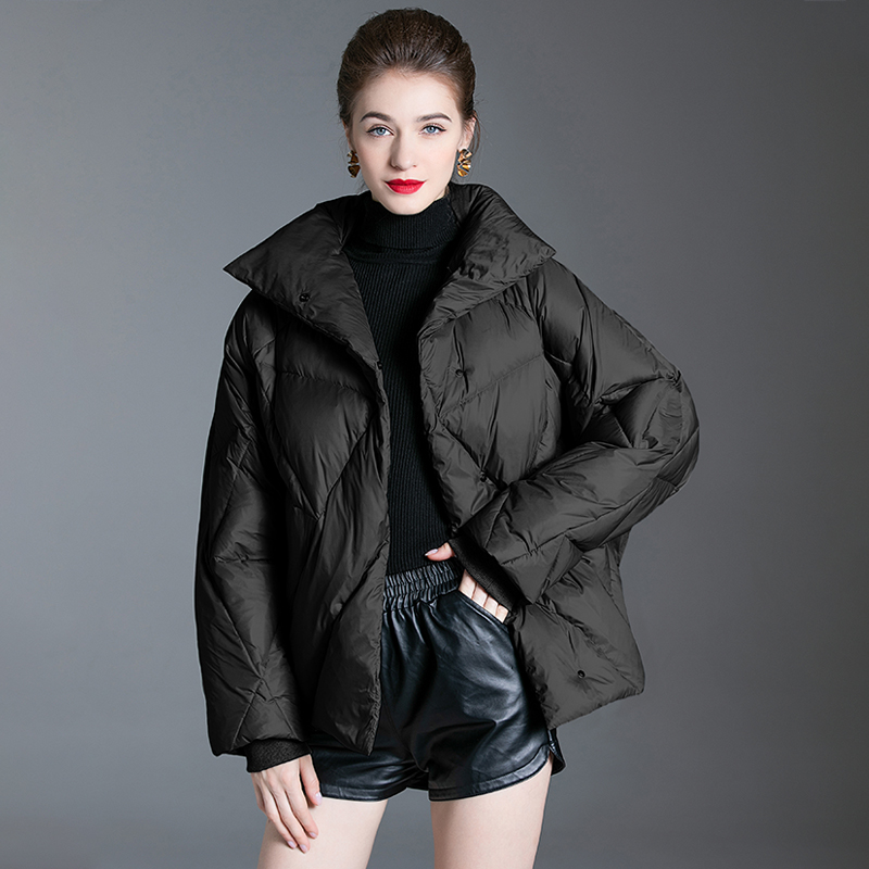 Women Jacket Winter Down Coat Latest Designs Black Thicken Bubble Coats For Ladies Casual Warm Cotto