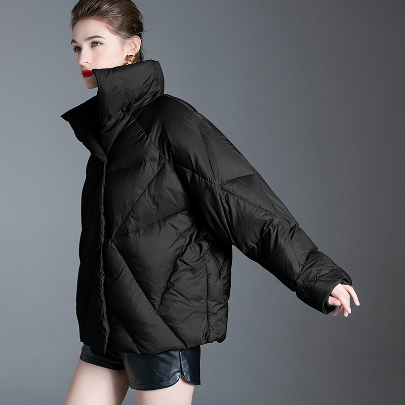 Women Jacket Winter Down Coat Latest Designs Black Thicken Bubble Coats For Ladies Casual Warm Cotto
