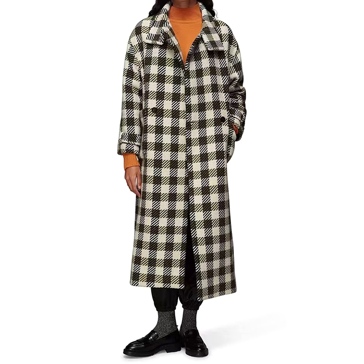 Double Breasted Factory Custom winter women coats plus size women's coats wool coats for women