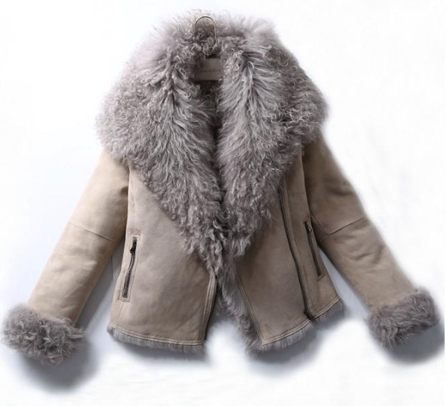 Hot Sale Lamb Fur Jacket Ladies Double-faced Sheepskin Fur Coat for Winter
