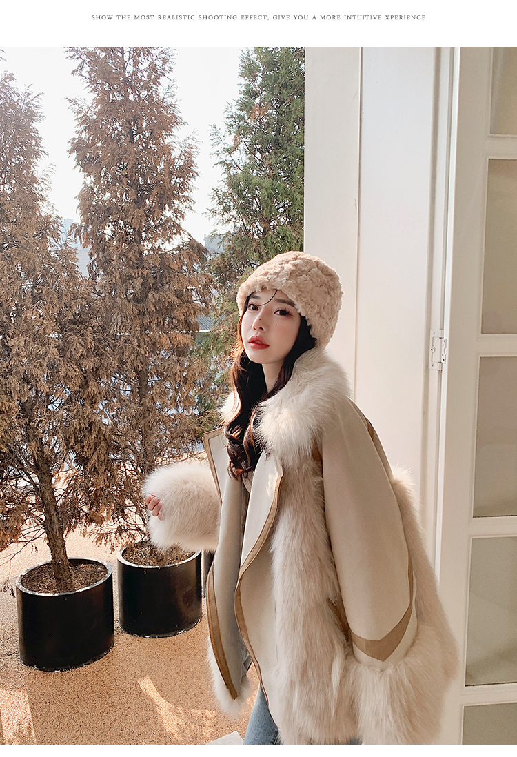 Winter 2022 Women's Down Coats Fox Fur Jacket Fur Suit Fur Jacket