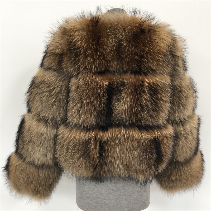 2020 High Quality Good Prices racoon fur coat real raccoon