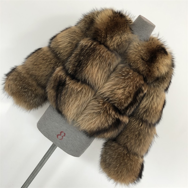 2020 High Quality Good Prices racoon fur coat real raccoon