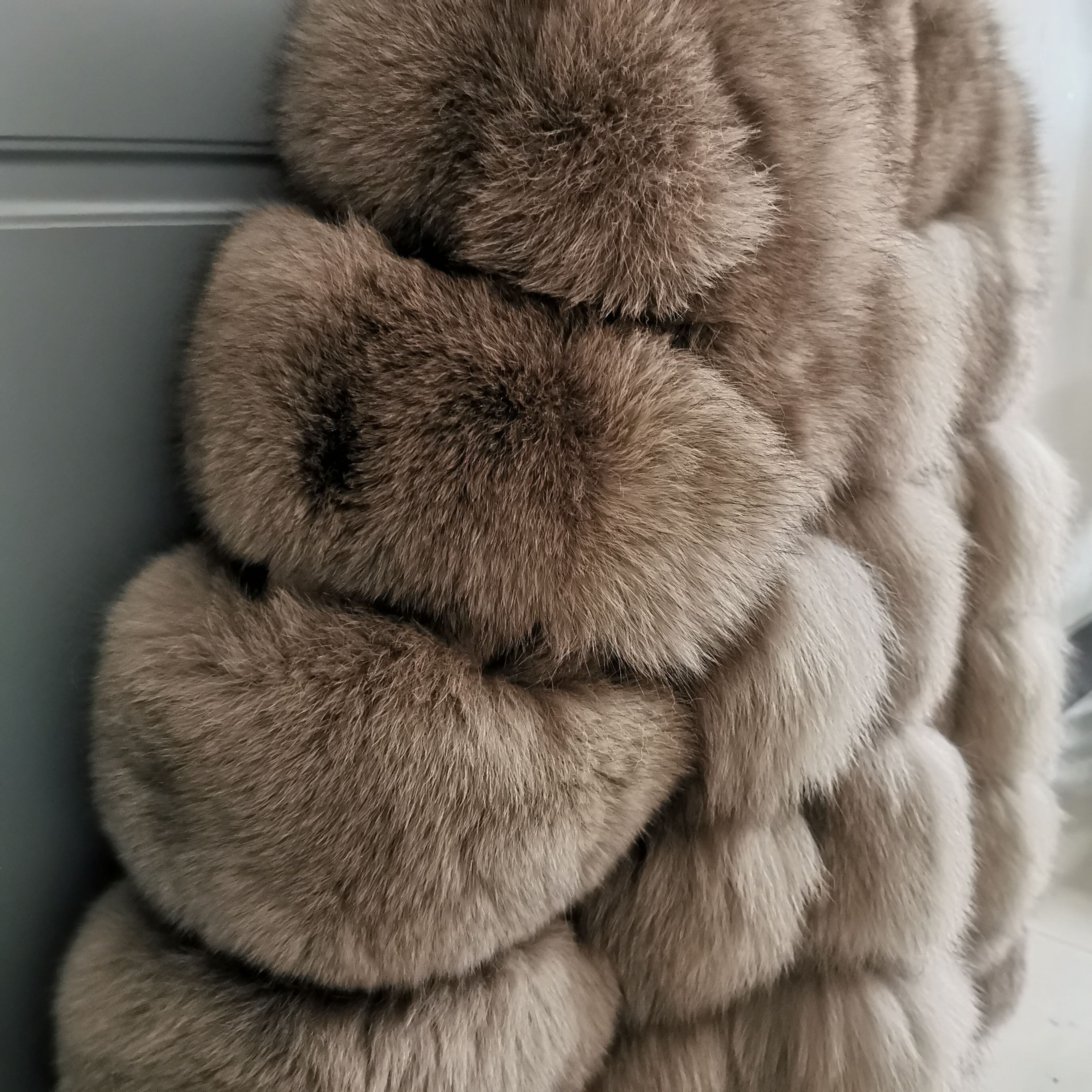 Genuine Fox Fur Jacket 2020 Winter Warm Wholesale Womans Fur Trench Coat For Sale