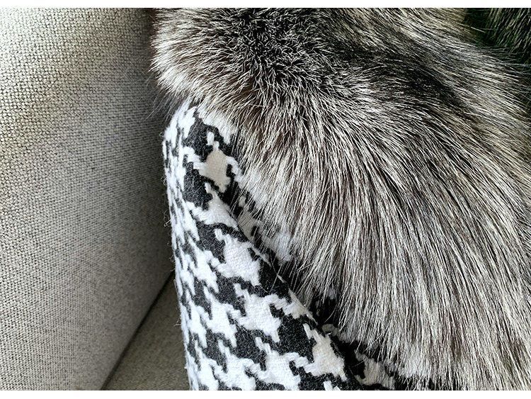 Wholesale Women Natural Fox Fur Coat Turn-Down Collar Long Sleeve Ladies Real Fur Jacket Winter Oute