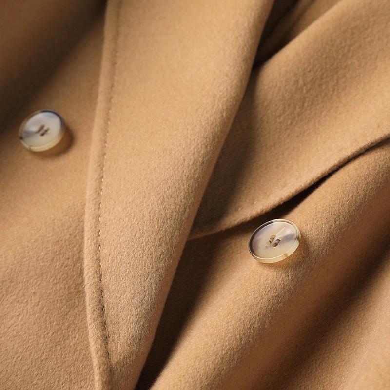 Women's Trench Coats Long Womens Winter Coat For Women Double Sided Wool