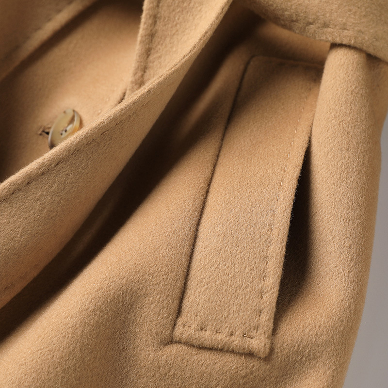 Women's Trench Coats Long Womens Winter Coat For Women Double Sided Wool