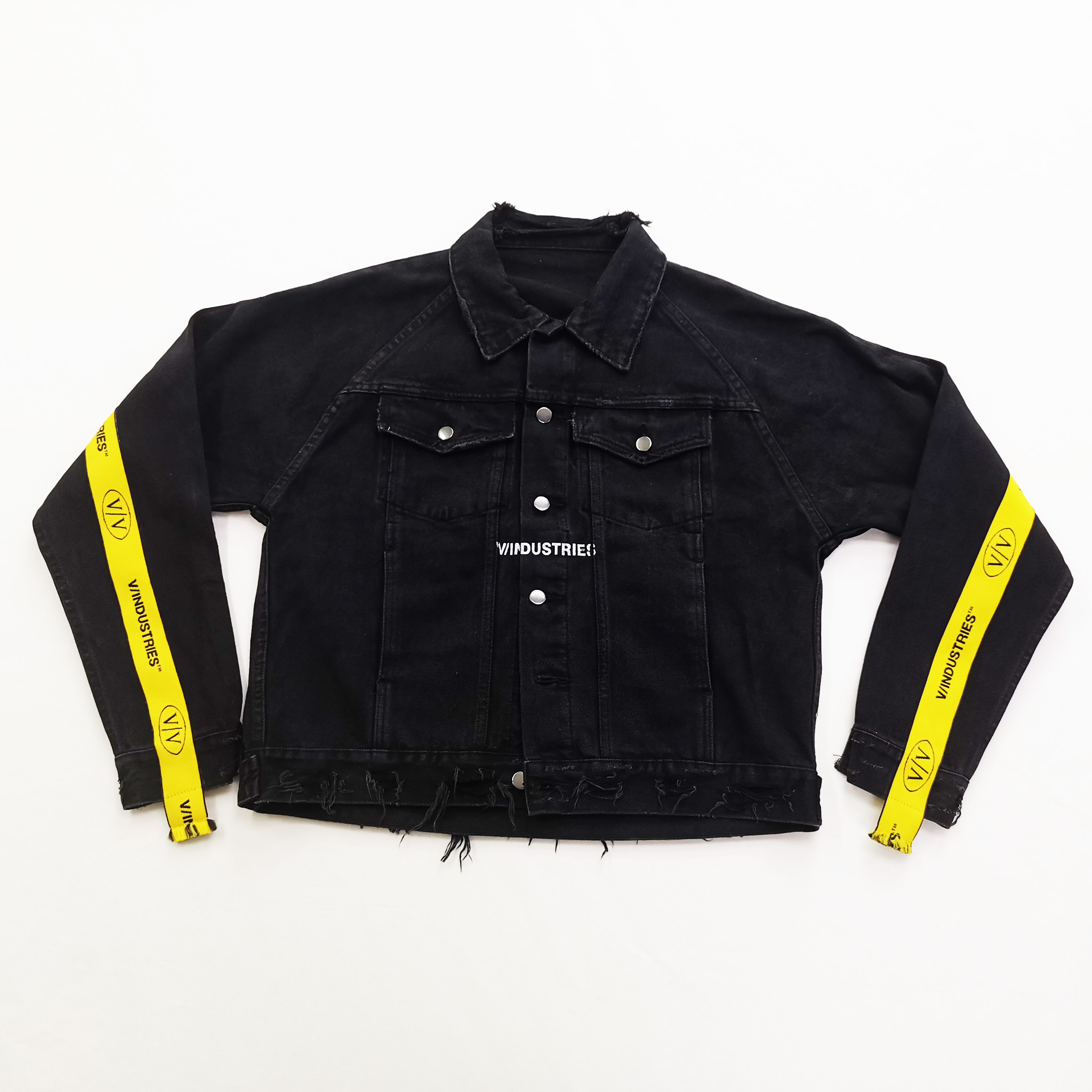 2021 Fashion Autumn Special Design Bump Woven Belt 100% Cotton Jeans Jackets For Women