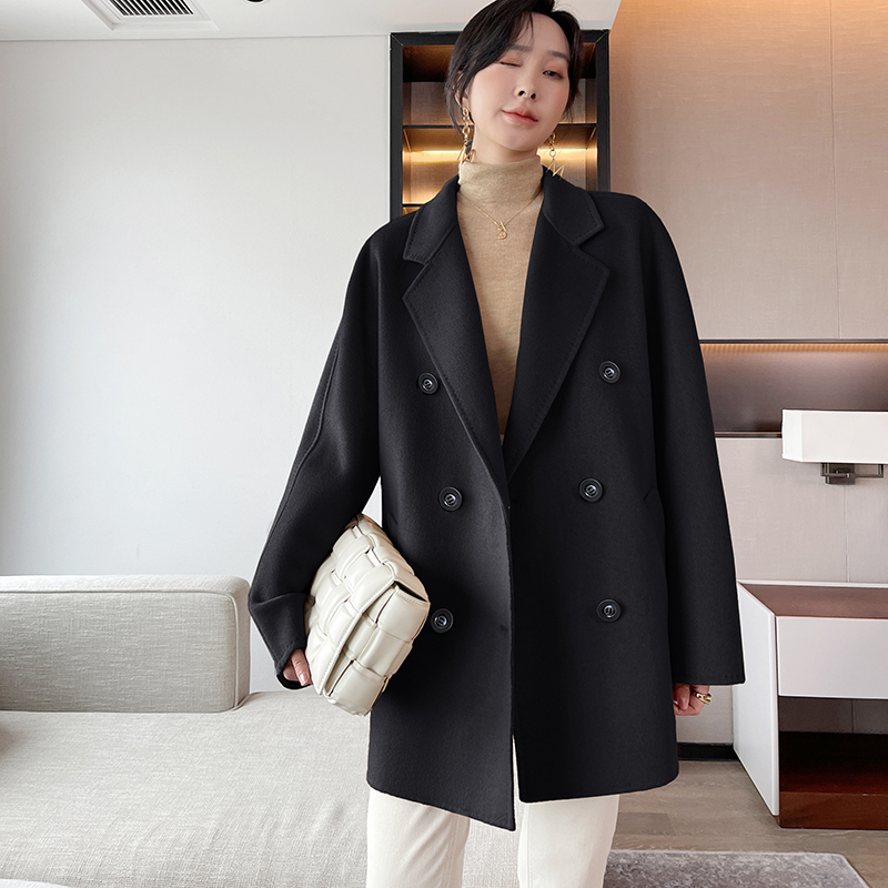 Haute couture wholesale Popular this year high quality 100% cashmere coat Casual Brief paragraph Min