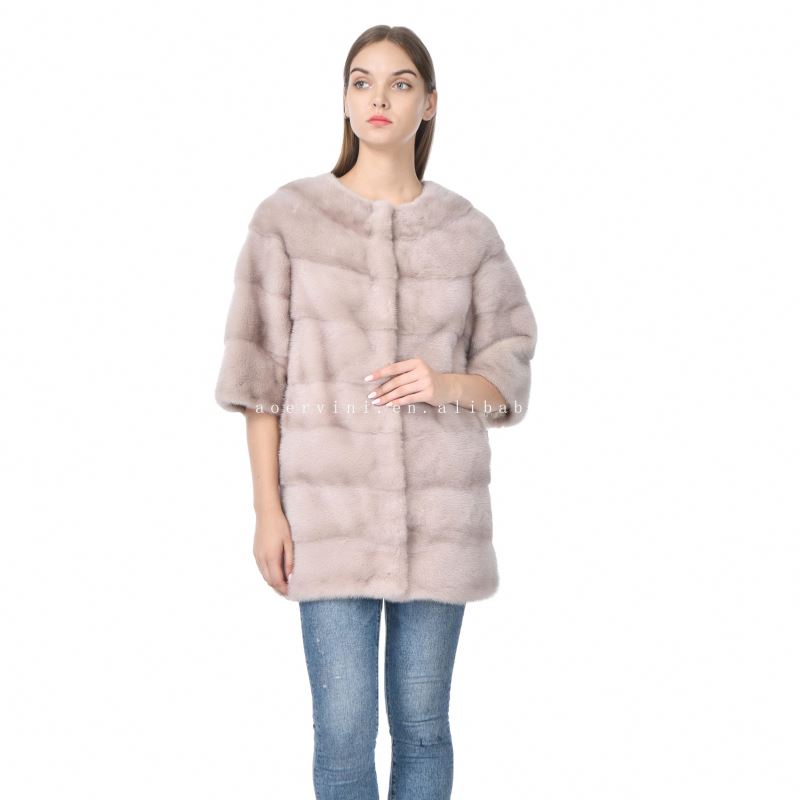 Custom Natural Animal Elegant Casual dult trimmed Thick Luxury stylish Female Mink sable women fur c