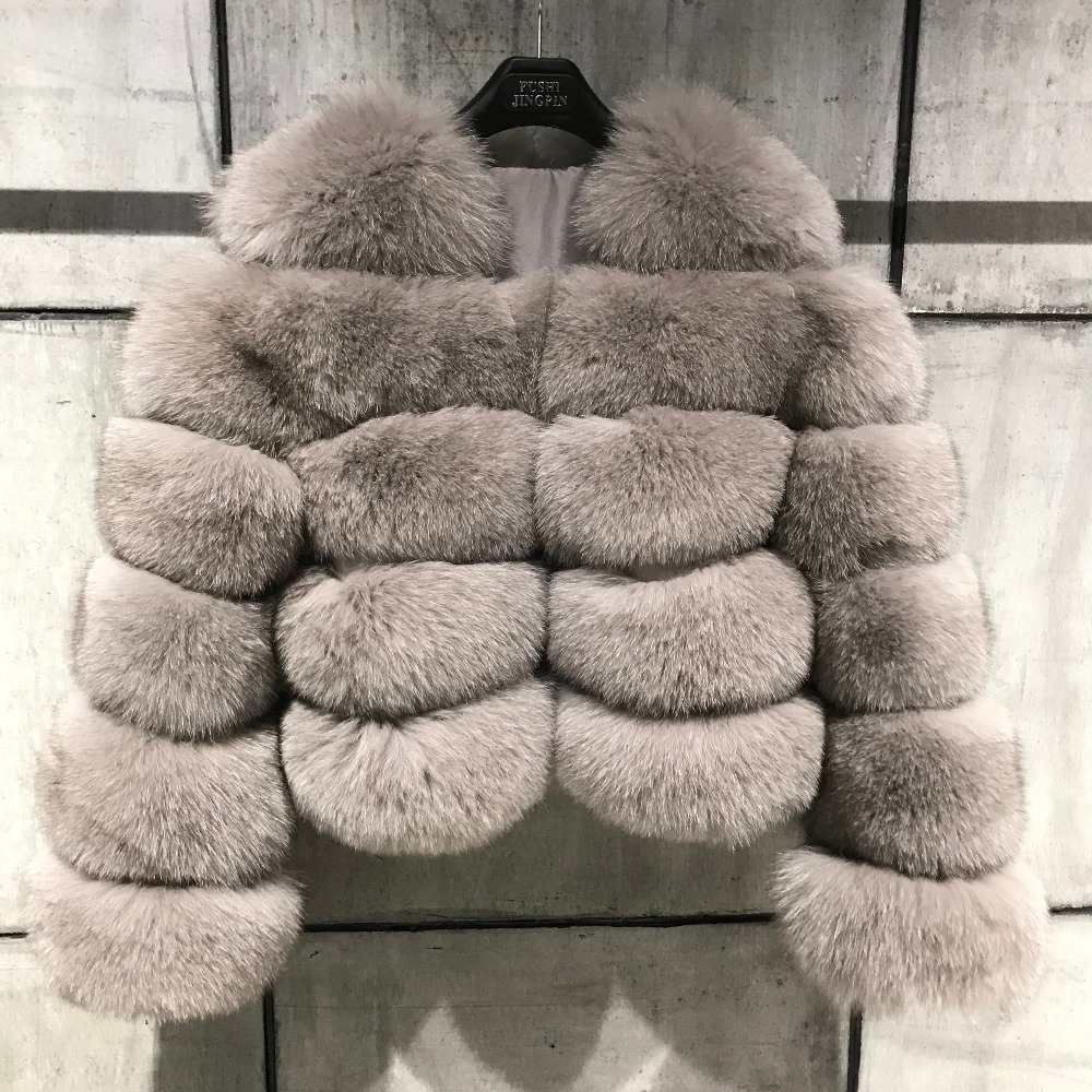High Quality Winter Coat Women Real Fox Fur Jacket New Design Natural Fur Outerwear Female Short Fur
