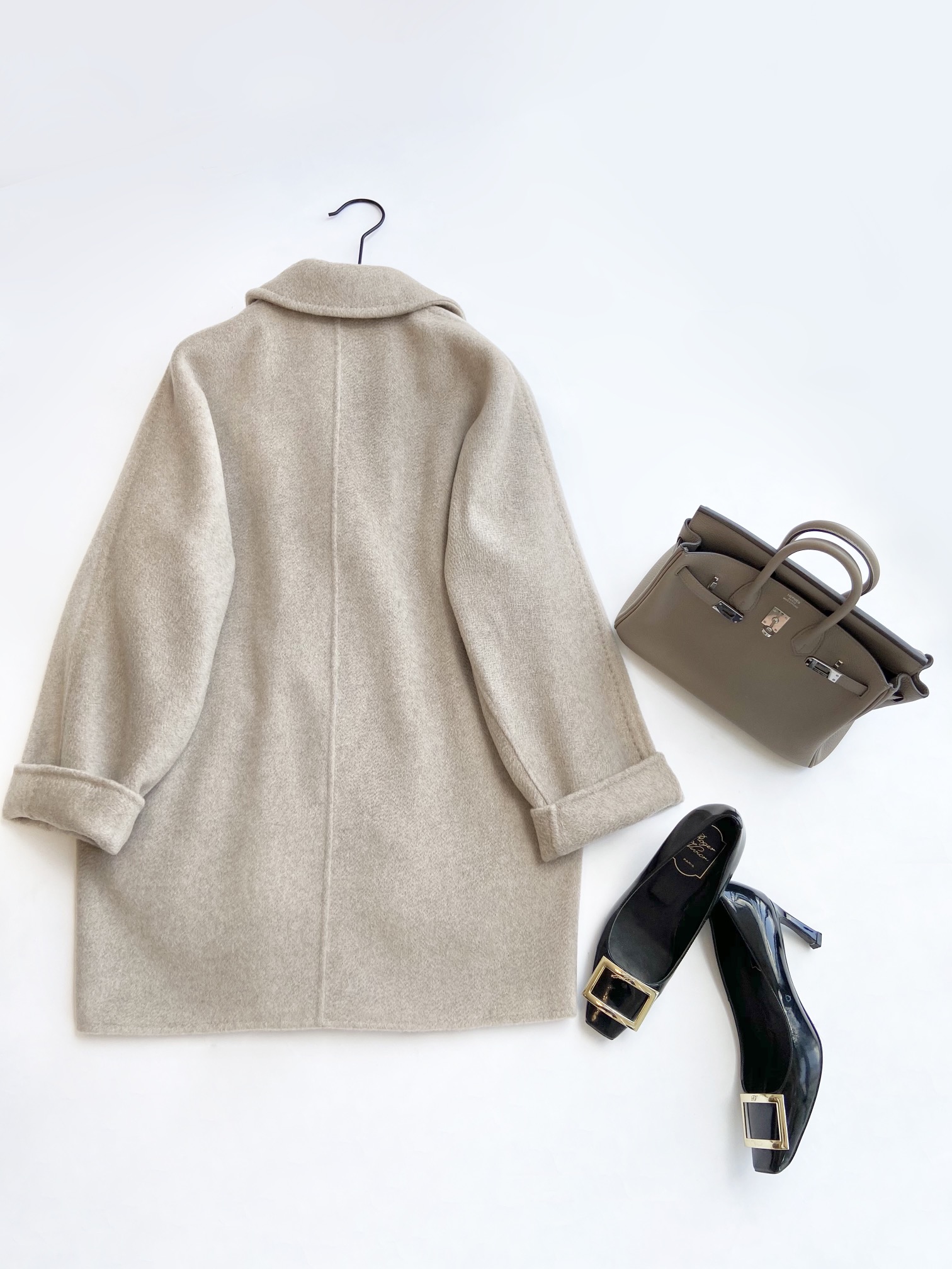 ZC21-MAX001 High Class Customize Winter Warm Thick Solid Color 4 Colors Long Cashmere Coats Women Ja