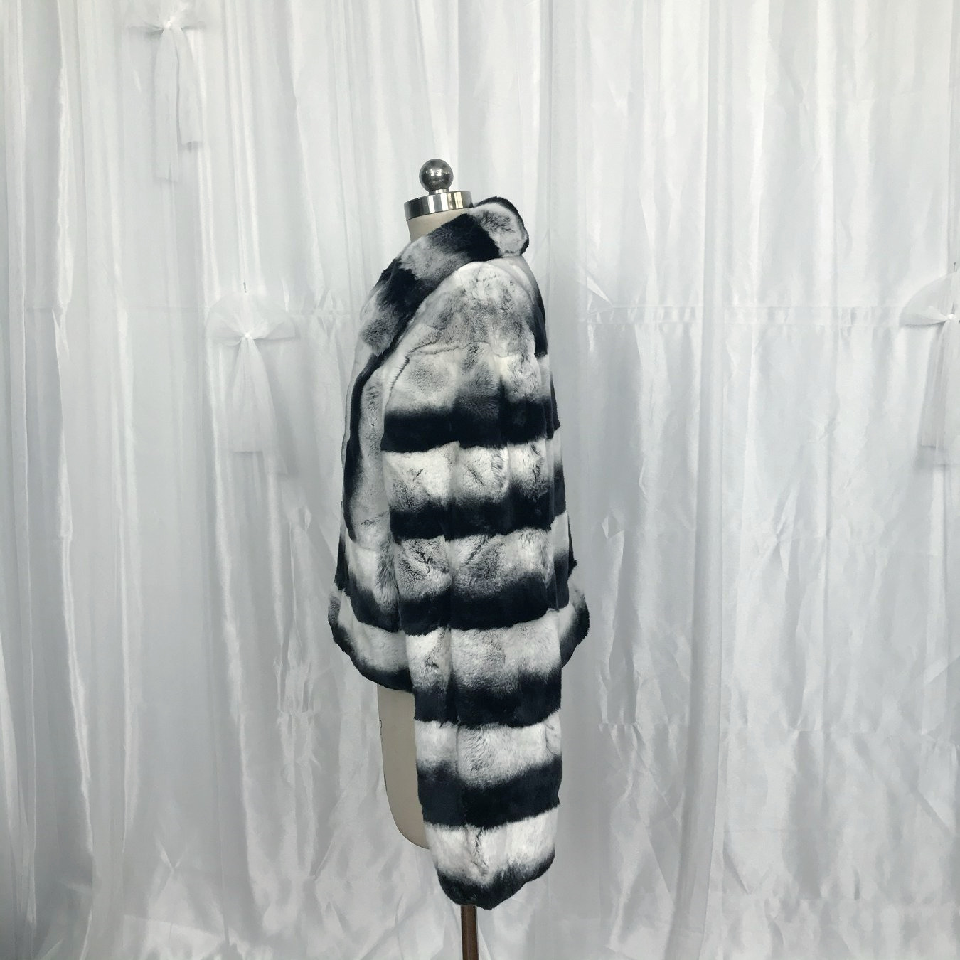 2021 New Arrival Winter Warm Chinchilla Jacket Women Real Rex Rabbit Fur Coat For Ladies