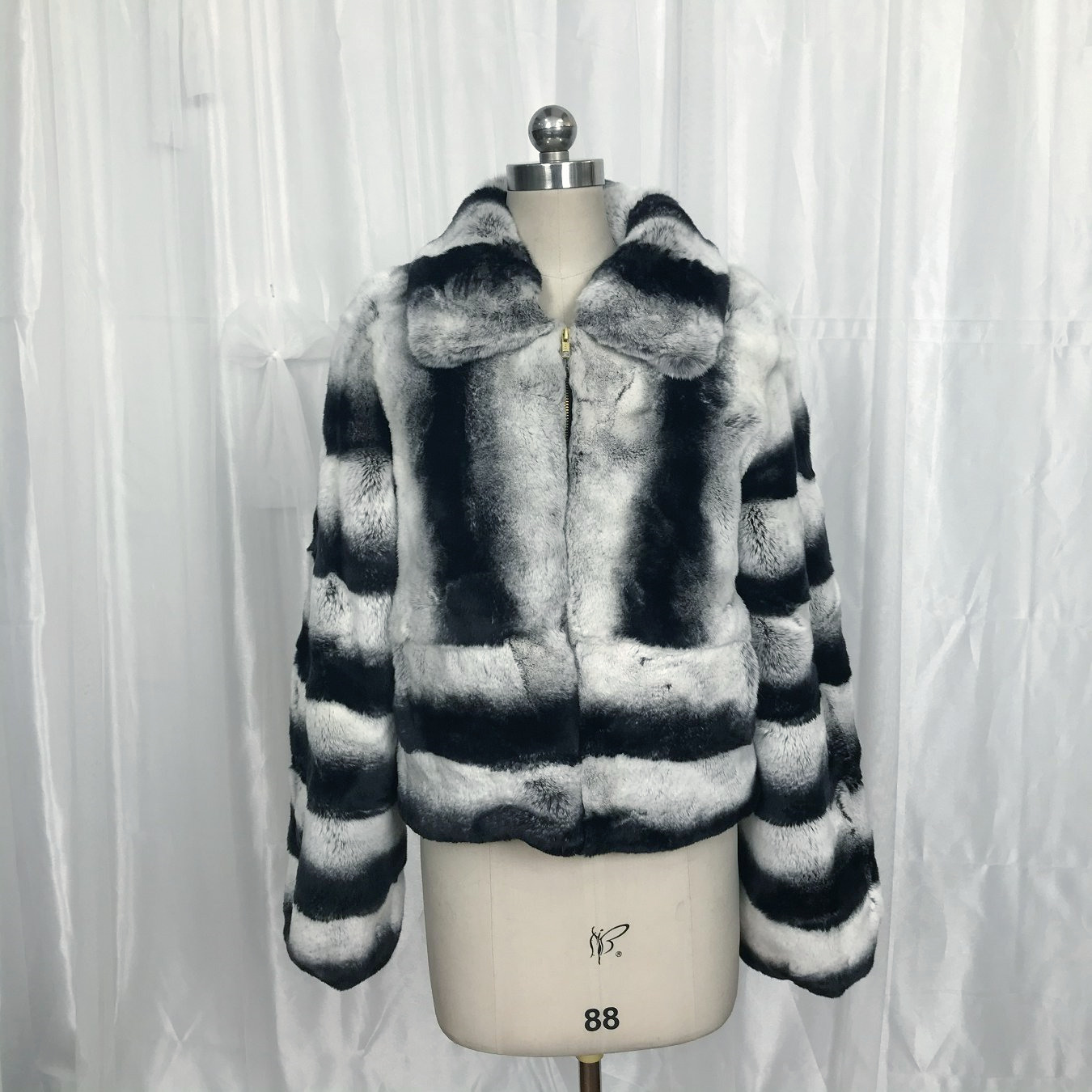 2021 New Arrival Winter Warm Chinchilla Jacket Women Real Rex Rabbit Fur Coat For Ladies