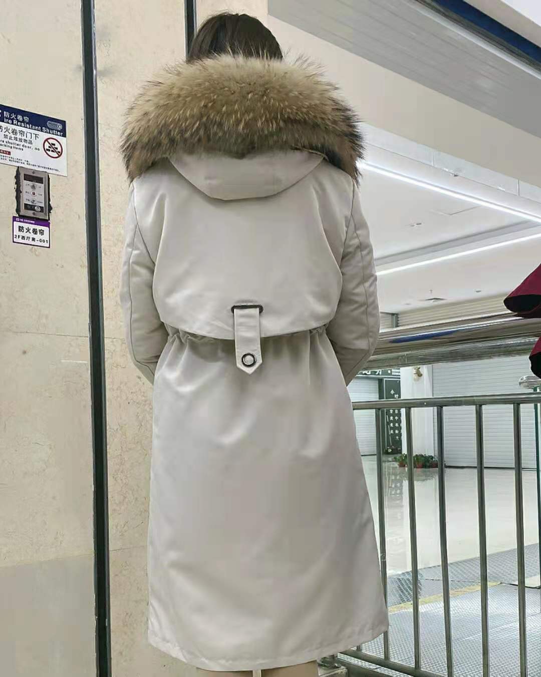 2021 winter fashion parka coat real raccoon fur collar hooded coat thick warm jacket female jacket