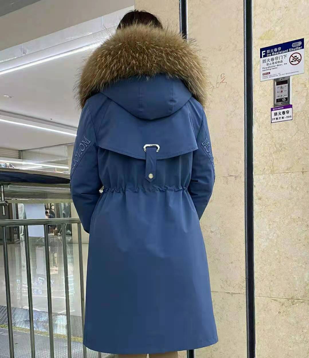 2021 winter fashion parka coat real raccoon fur collar hooded coat thick warm jacket female jacket
