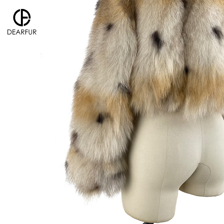 Winter Women's Fur Coat Collar Detachable Fox Fur Women's Real Fox Fur Coat For Women