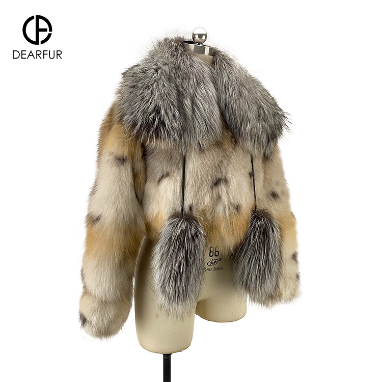 Winter Women's Fur Coat Collar Detachable Fox Fur Women's Real Fox Fur Coat For Women