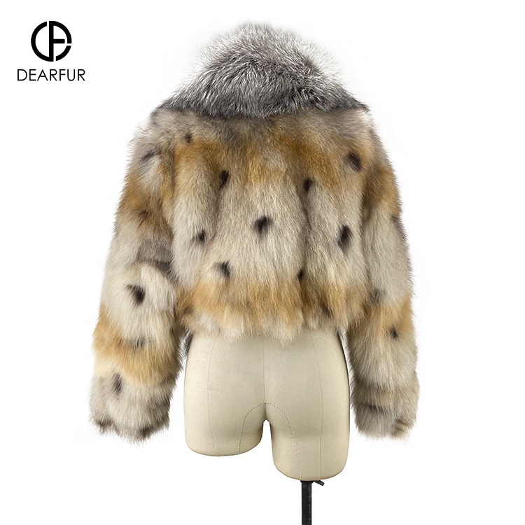 Winter Women's Fur Coat Collar Detachable Fox Fur Women's Real Fox Fur Coat For Women