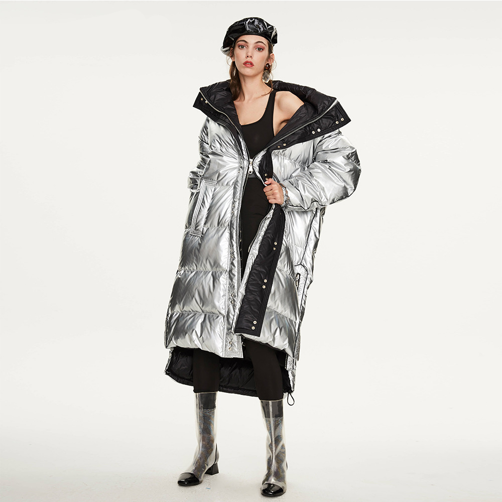 2022 Hot Style Fashion Warm Winter Extra Long and Thick Coat Puffer Jacket Quilted Down Coat for Wom