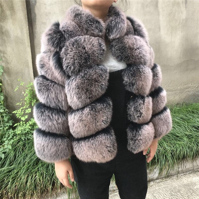 Casual Natural Fox Fur Coat Women Wholesale Winter Autumn Short Fur Jacket Genuine Fox Clothes Real 