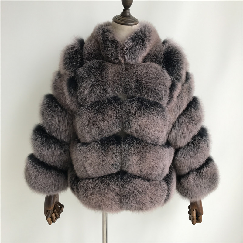 Casual Natural Fox Fur Coat Women Wholesale Winter Autumn Short Fur Jacket Genuine Fox Clothes Real 