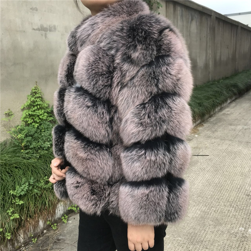 Casual Natural Fox Fur Coat Women Wholesale Winter Autumn Short Fur Jacket Genuine Fox Clothes Real 