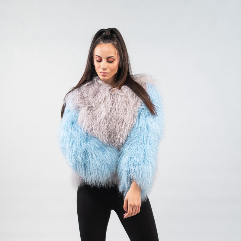 2021 Luxury fur coats winter women  mongolian fur coat