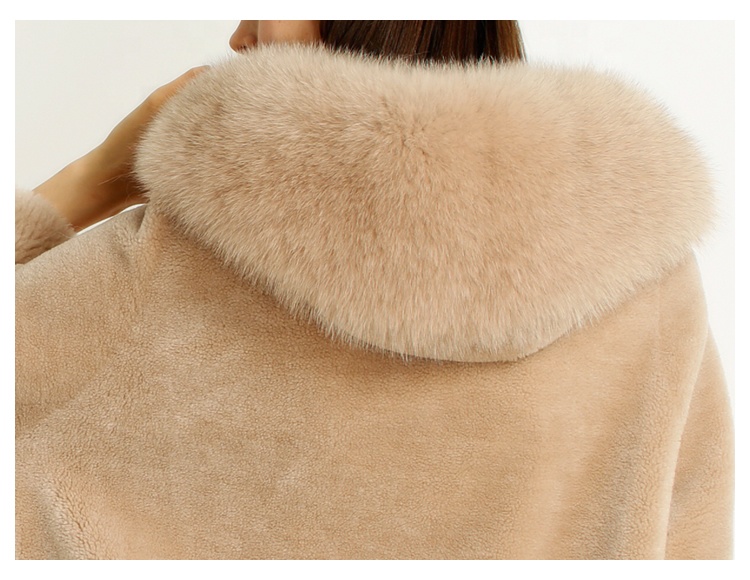 New product fashion warm lamb clothes Winter Coat short woman Mongolian Sheep Fur Coat