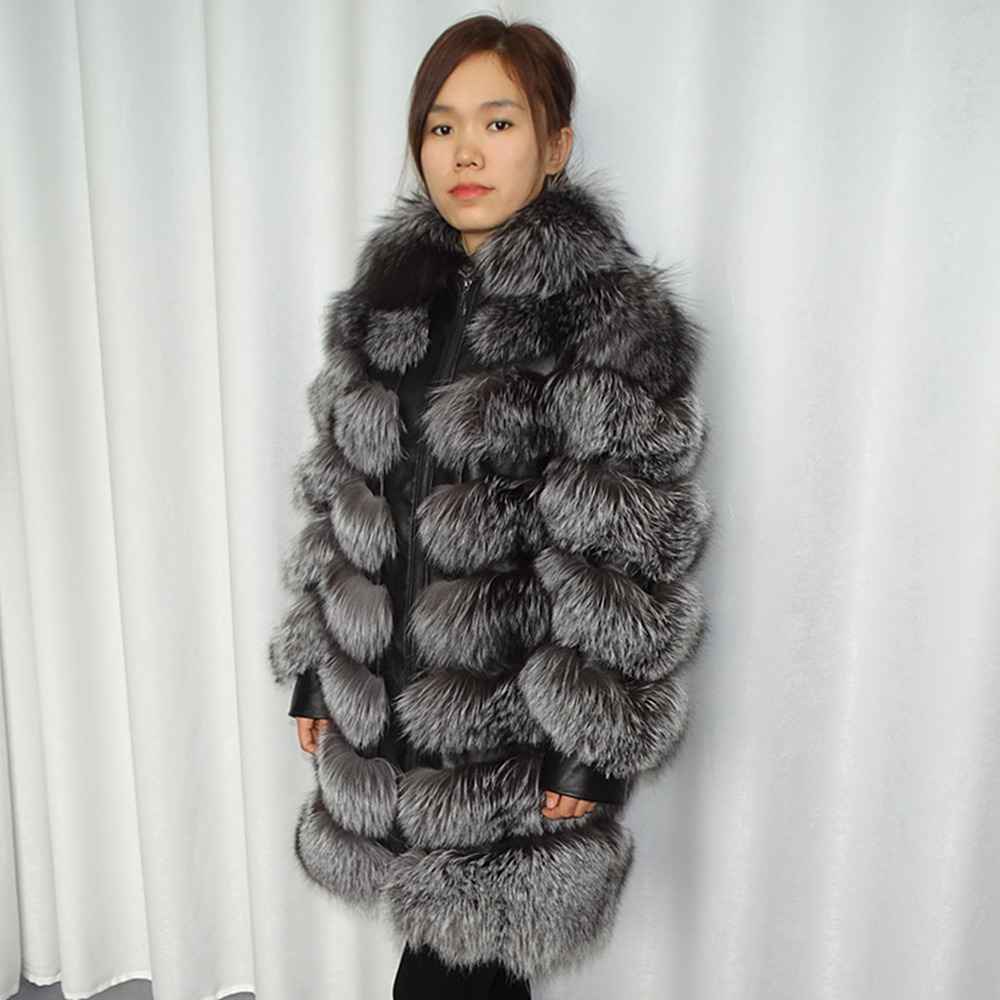 real Fox fur grass coat with sheepskin Fashion beauty Modern women's fur coat Welcome to proofing an