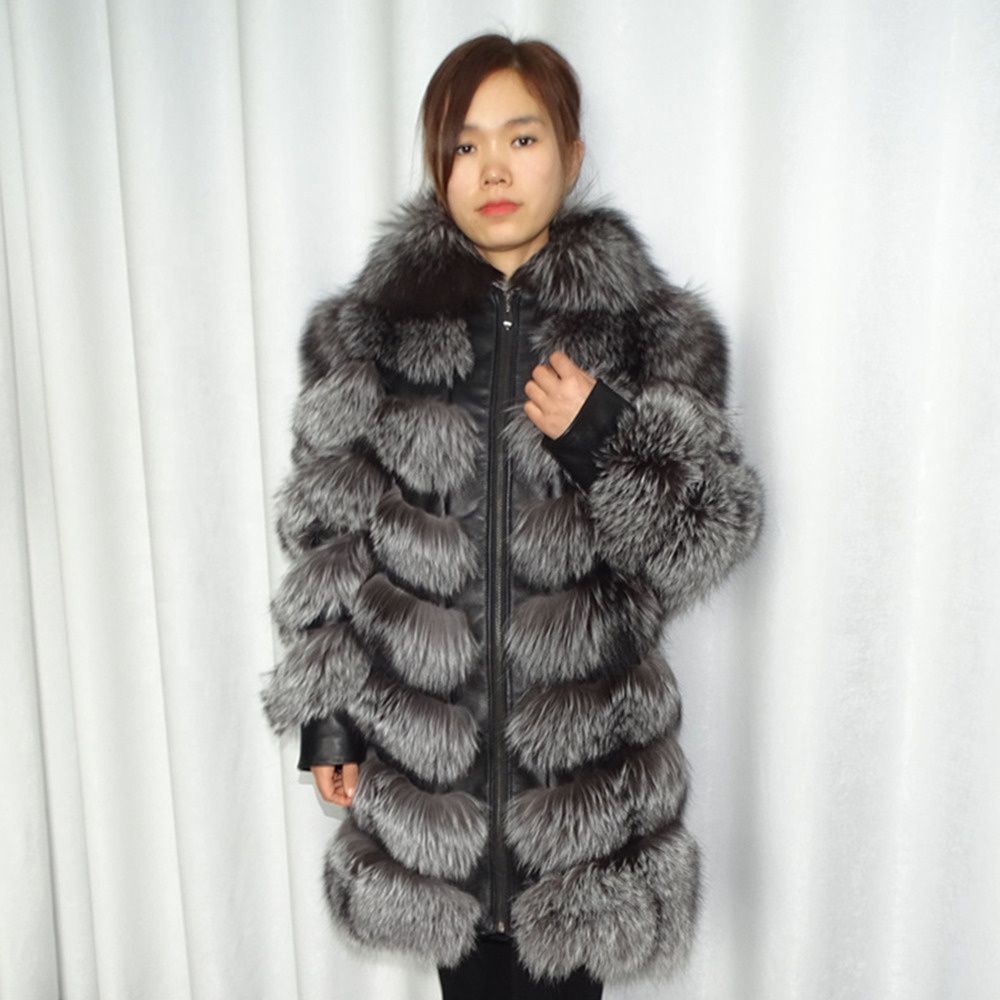 real Fox fur grass coat with sheepskin Fashion beauty Modern women's fur coat Welcome to proofing an
