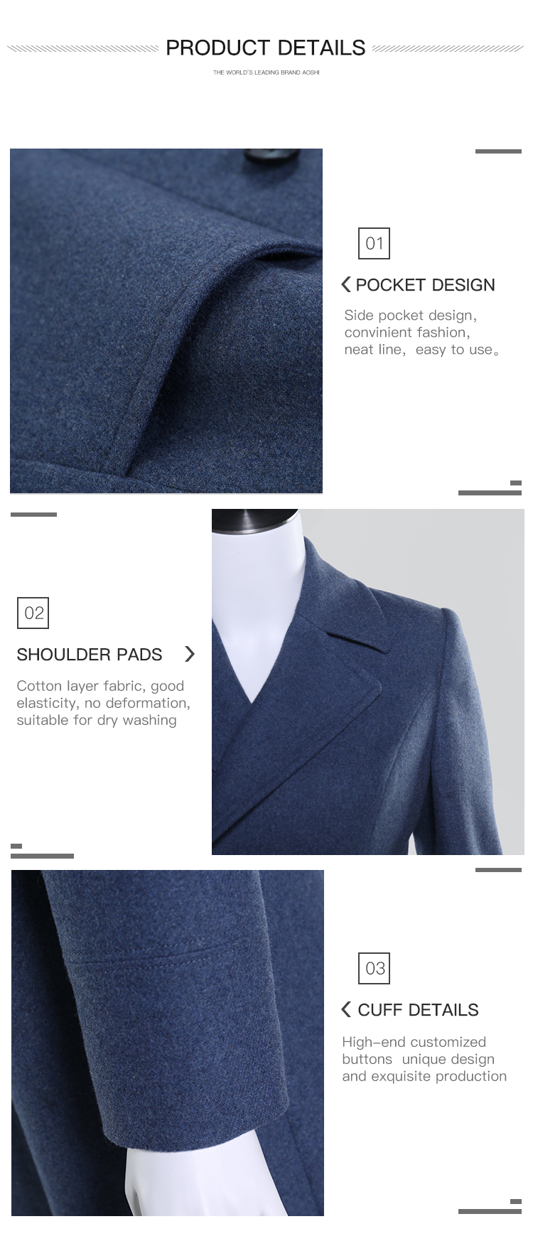 High level Lapel Fashion coat woman winter ladies long overcoat Top Quality winter coat women