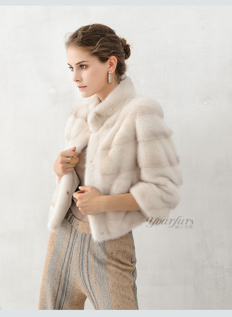 YQ270 free shipping Winter Women mink fur coat