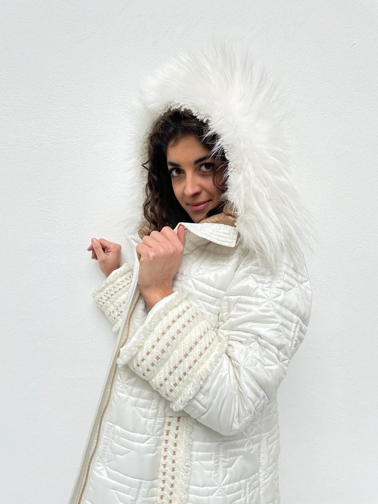 Fast delivery Elegant Embroidery Italy nylon coat raincoat jacket