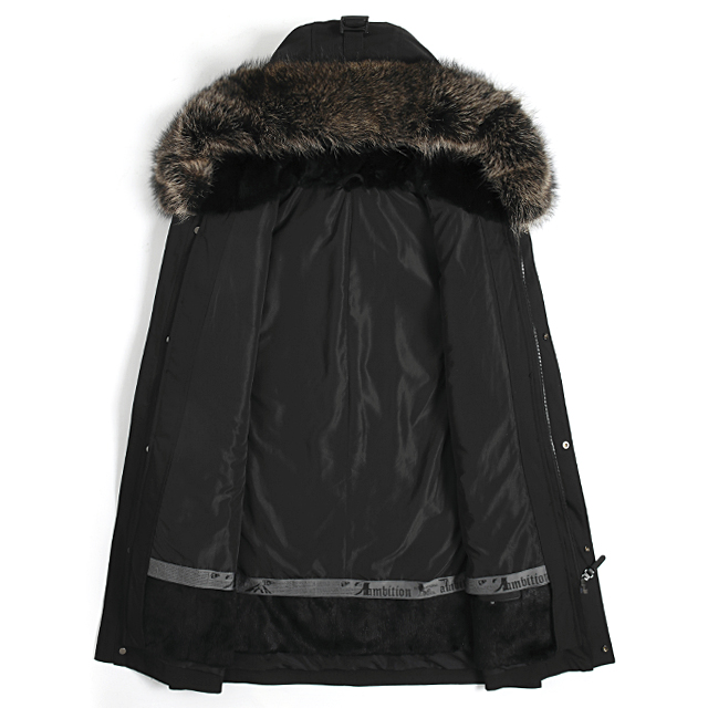 Winter Parkas 2021 winter men's Parkas coats hooded fur collar thick